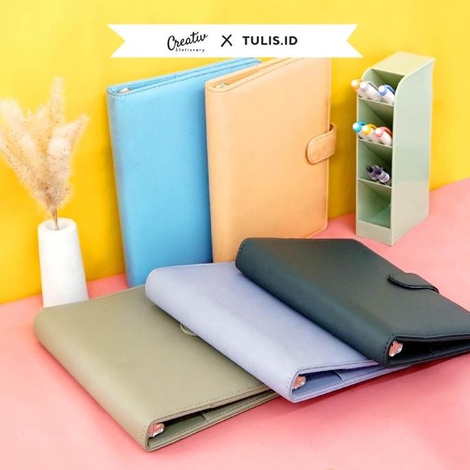 

Sale [Tulis.Id] Premium Leather Binder A5 B5 Binder Kuliah Loose Leaf Pt. 2