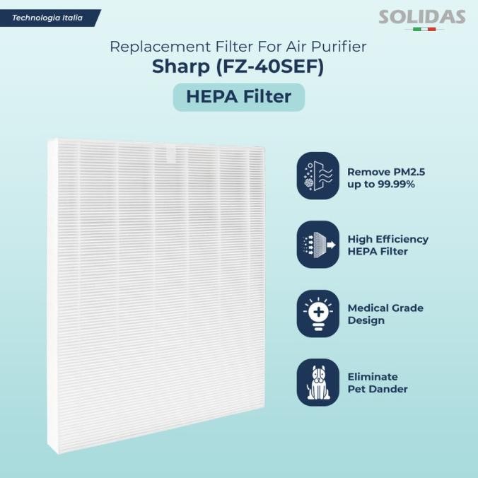 Replacement Filter Air Purifier For Sharp Fu-40Se (Fz-40Sef - Fu-888Sv - Fu-P60S - Fu-P40S - Fu-4031