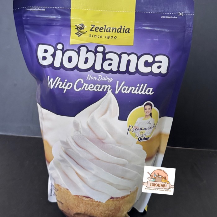 

Biobianca 1kg whipped cream instant bubuk whip non dairy bio bianca
