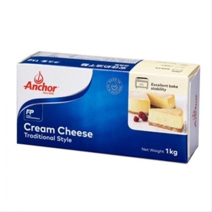 

ANCHOR Creamcheese Cream Cheese Impor 1 KG Packing Asli SAMEDAY INSTA