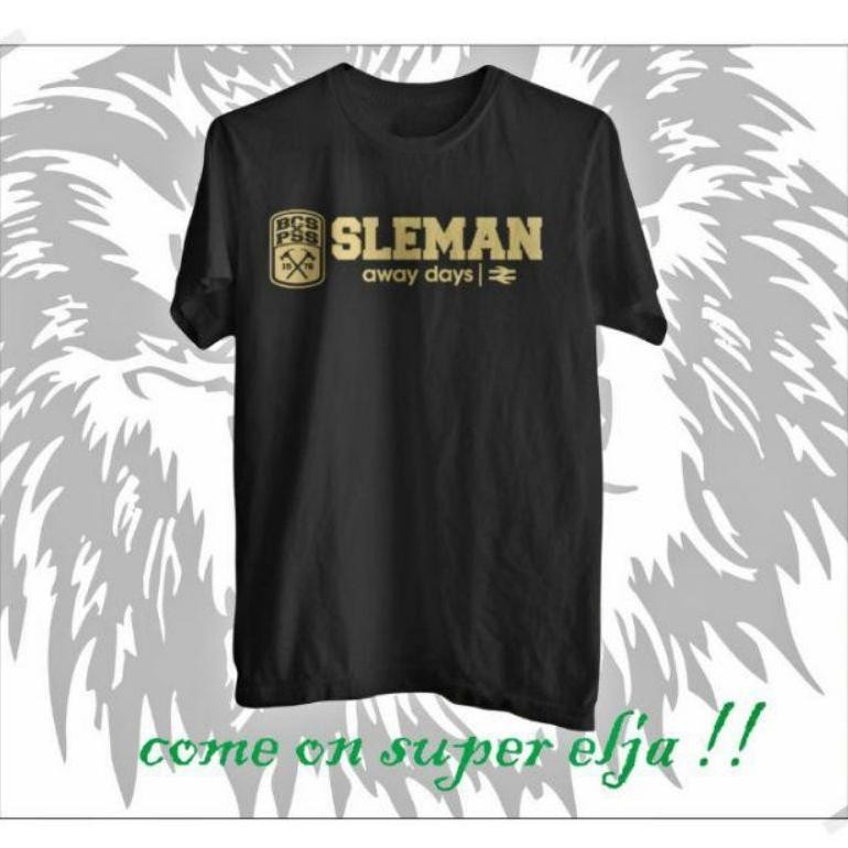 Kaos Baju Sleman Away Day T-Shrit Suporter Pss Sleman Bcs Brigata Curva Sud Away Day