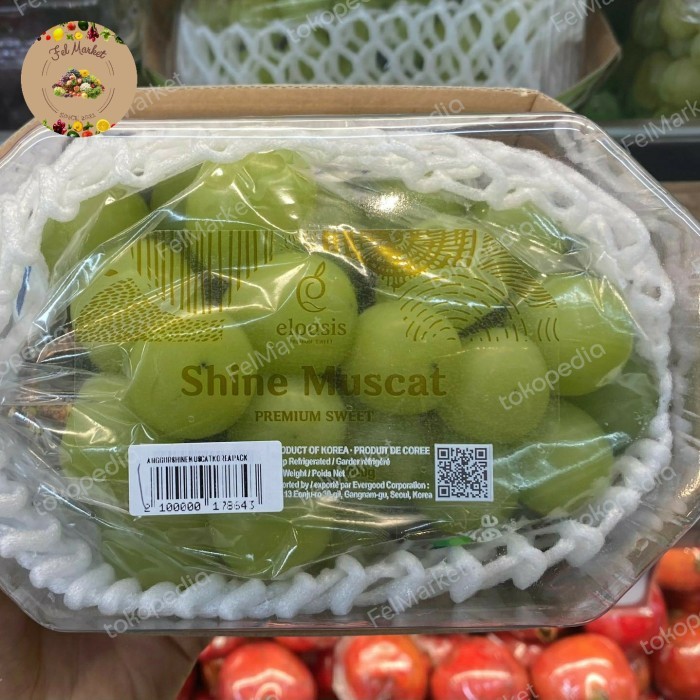 

Buah Anggur Muscat Korea Jumbo Manis Anggur Muncat Korea 1 Kg