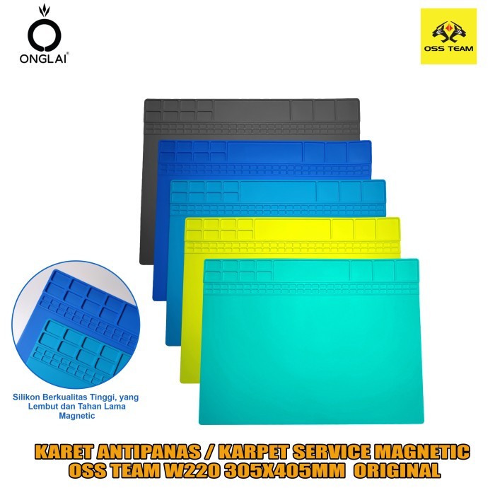 

TERBARU Karet Anti Panas Magnetic OSS Team W220 305x405mm Alas Meja Service HP