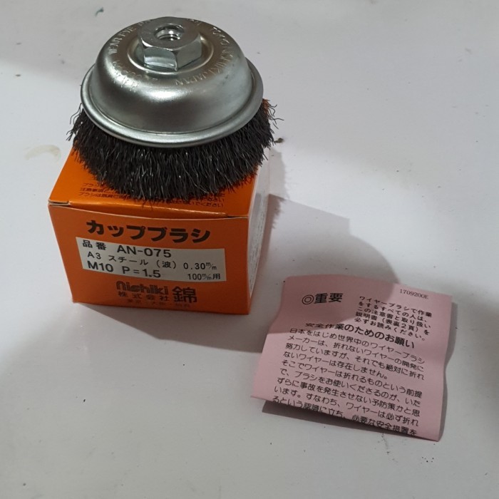 

Sikat Mangkok Baja / Cup Brush KING Nishiki AN-075 3" M10