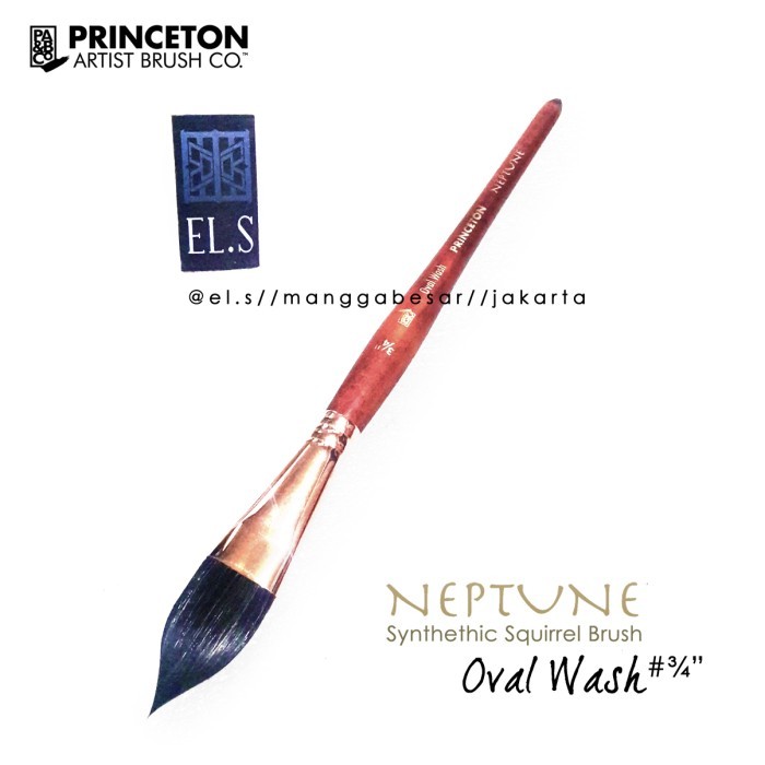 

Princeton Neptune Brush Oval Wash 3/4" ( Kuas Lukis )