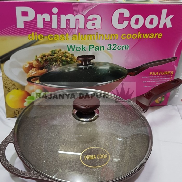 Wok Pan Primacook 32 Cm - Wok Marble Primacook 32Cm