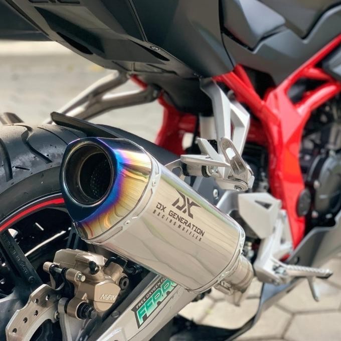 Terjangkau Knalpot Dx Generation Sphere Oval Slip On Cbr 250 Rr All New Ninja R25