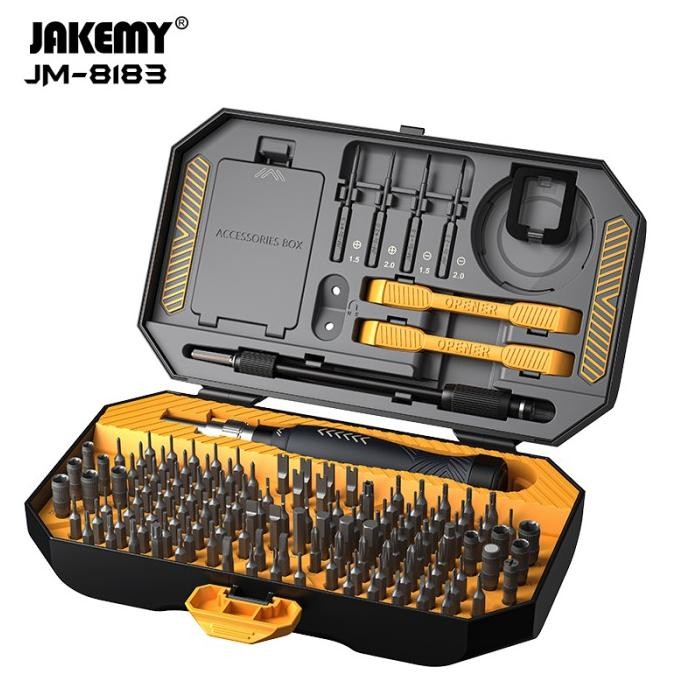 Jakemy JM-8183 145in1 Obeng Set Hp Torx Laptop Komputer New Design '