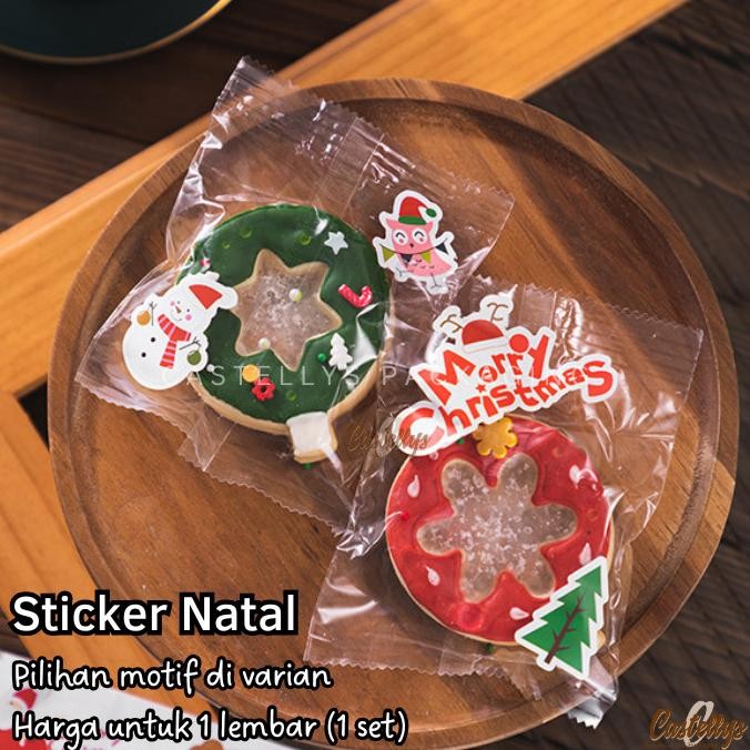 

>*>*>*>*] Sticker Stiker Label Natal XST 09 10 Kue Cookies Hampers Souvenir Kado Christmas