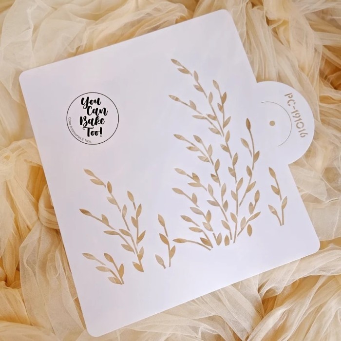 

TERBARU Garden Leaves Cake Stencil Type 2 BISA GOSEND!