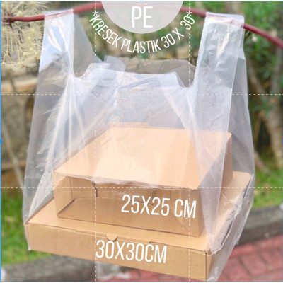 

Tas Plastik Bening Isi 50 Untuk Dos 30 X 30 Kantong Pe Pp Transparan