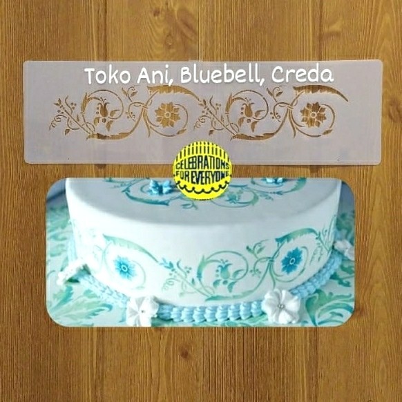 

TERBARU Designer Stencil : Flower Scroll Side , 4.9cm x 27.5cm PROMO!