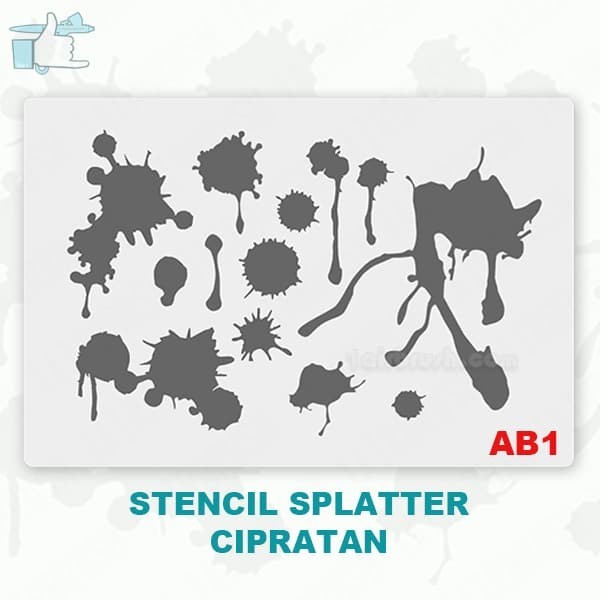 

TERBARU Stencil Splatter / stencil cipratan / Cetakan gambar AB1