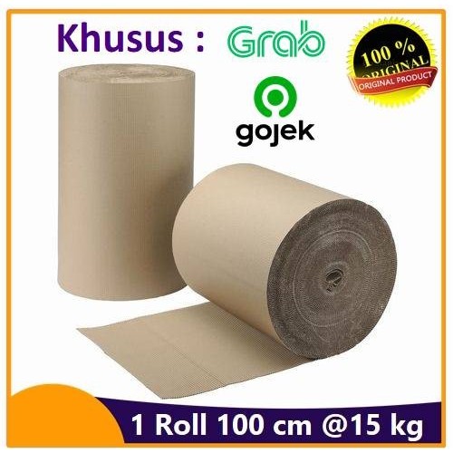 

Kardus Lembaran Single Face Roll 100 Cm Corrugated Roll Packing Gulung