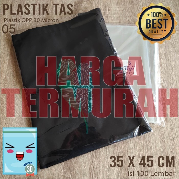 

35X45 Cm Plastik Opp Seal Tebal 30 Micron (0,5) Plastik Tebal