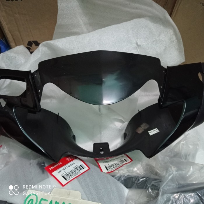 Totok Batok Cover Lampu Set Visor Depan Belakang Supra X 125 Ori Ahm