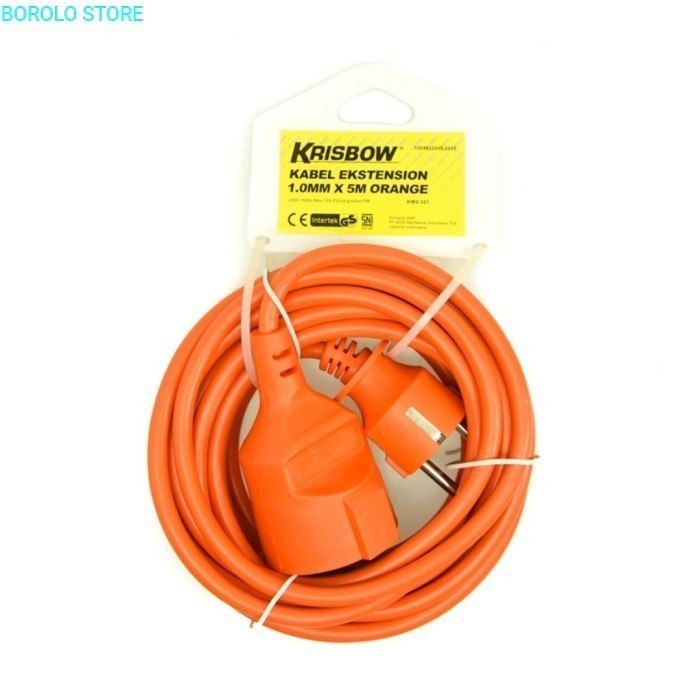 Kabel Ekstensi Krisbow Kabel Ekstension Colokan Listrik 5 Meter