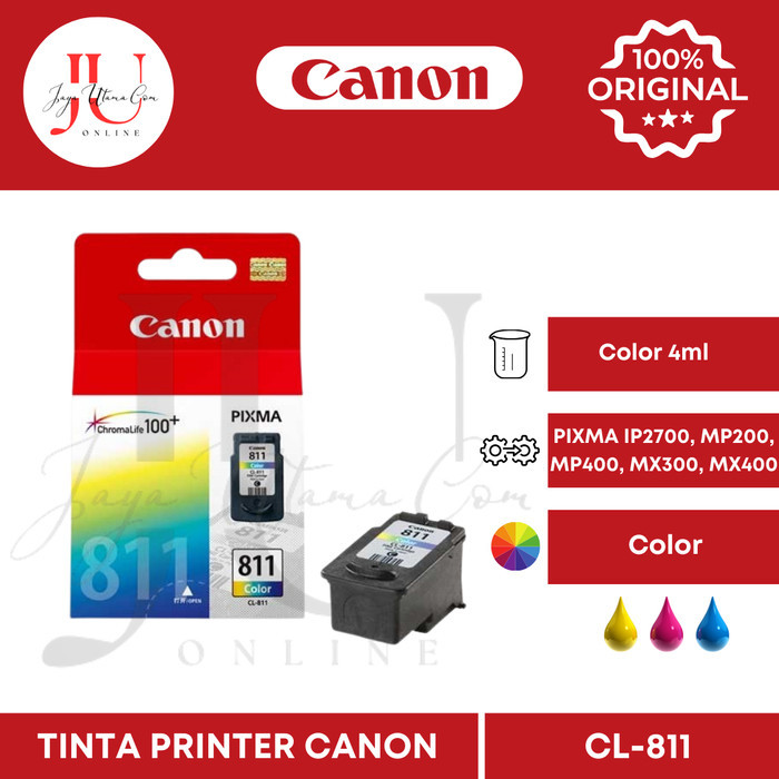 

Tinta Catridge Canon CL-811 Colour Original - Warna
