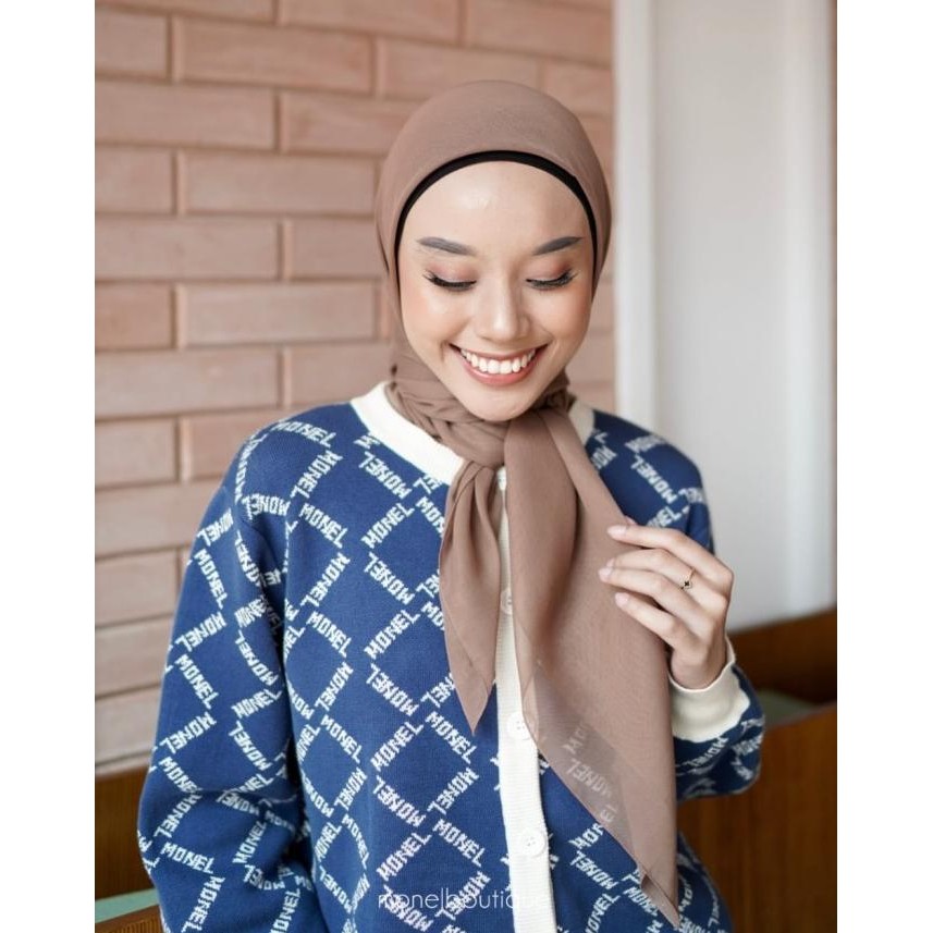 Terjangkau Skyshop Hijab Pearl Ribbon Premium Paris Scarf By Monel Paris Premium Size 115X115 Polos 