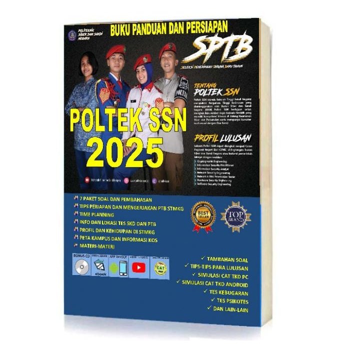 || PROMO  ~`~ BUKU SPTB SELEKSI UJIAN POLTEK SSN STSN CRYPTON 2024 ||~~~