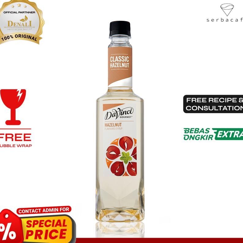 

Davinci Yrup Hazelnut 750 Ml