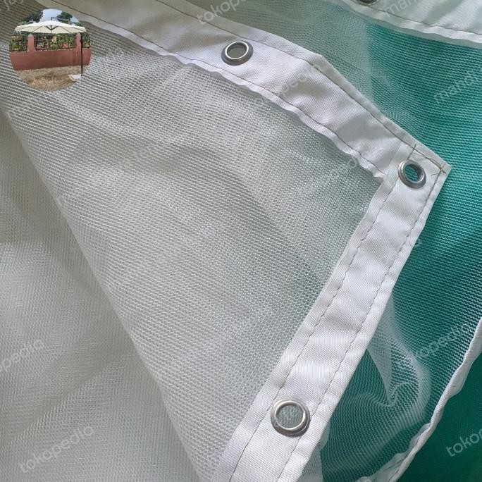 jaring paranet nylon 90% warna putih bahan import berkualitas tinggi termurah