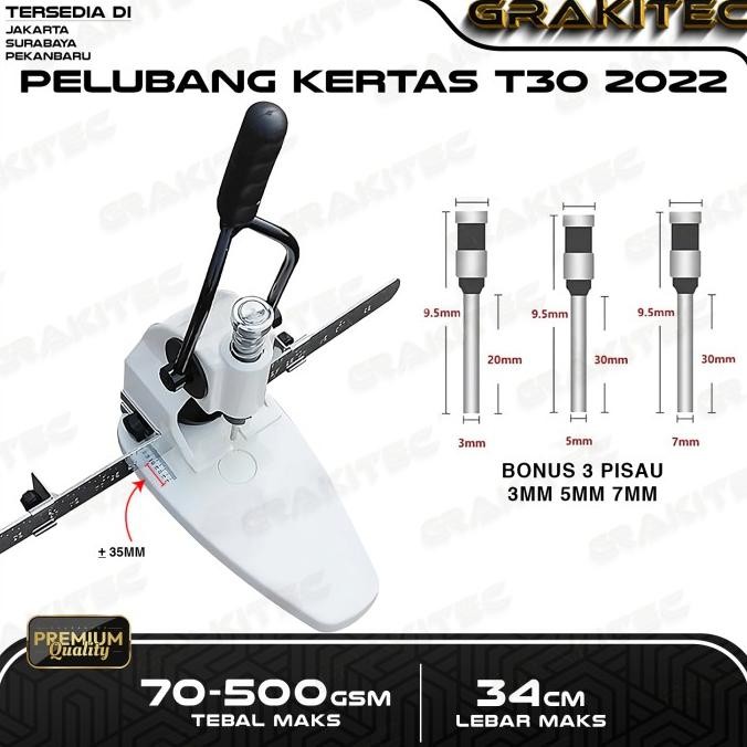 

Terlaris MESIN PELUBANG KERTAS T30 2022 KAPASITAS 300 LEMBAR 3MM 5MM 7MM SALE