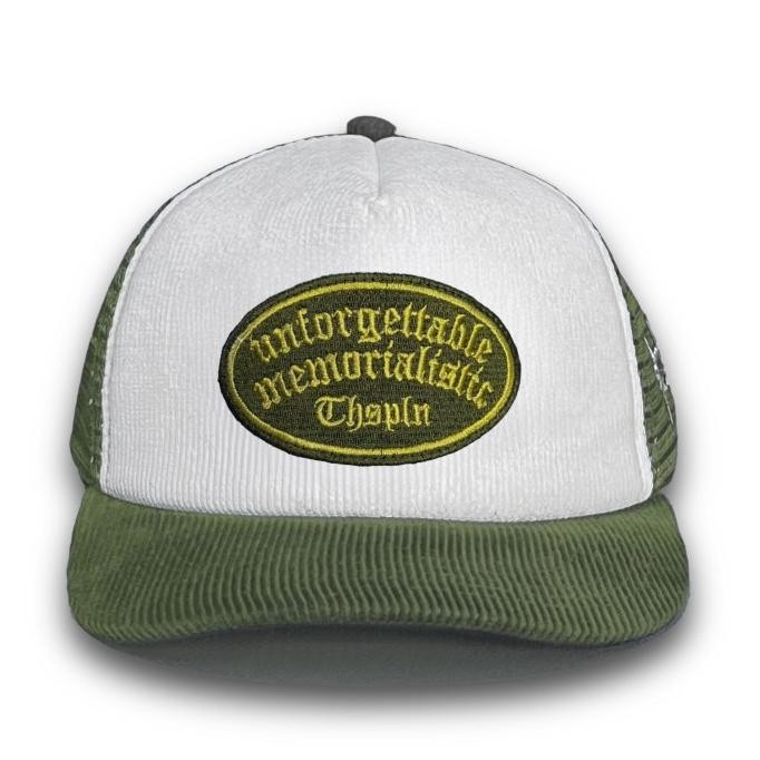 topi corduroy jaring trucker broken white army thisplan termurah