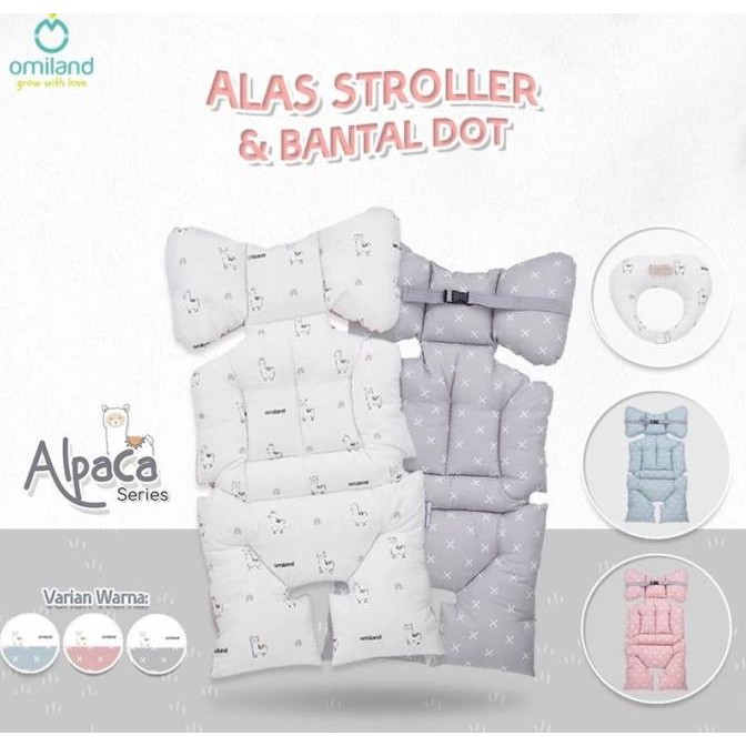 Terbaru Omiland Alas Stroller + Bantal (Alas Stroller Bayi)