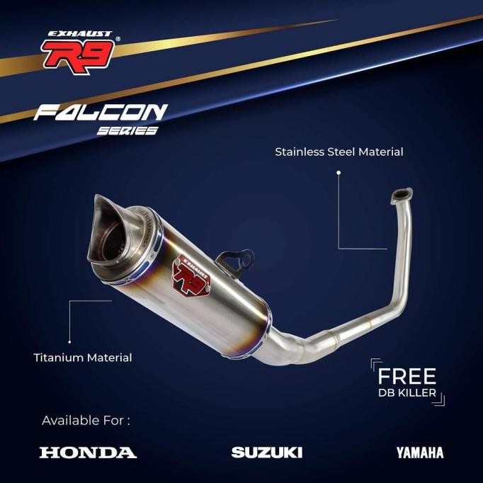 Spesial Knalpot R9 Cbr 150 Cbu Thailand Fi / Karbu Falcon Original