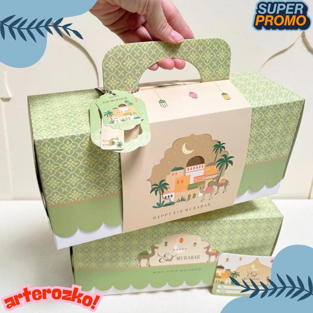 

5 Set Box Tenteng Chana 27.5X9.5X13Cm Box Lebaran Idul Fitri 3 Toples 500/600/800Ml Mr1 Terlengkap Dan Termurah