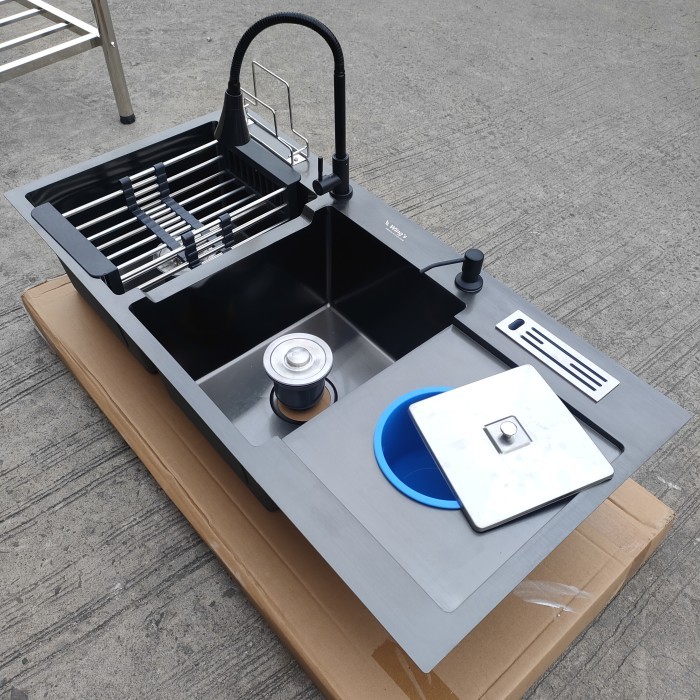 kitchen sink modern hitam bak cuci piring modern kitchen sink black