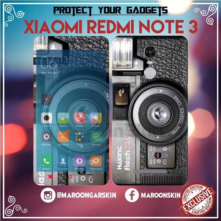 

Premium Cut - Xiaomi Redmi Note 3 Garskin Stiker / Case Custom Terlaris 2PCS/ Fullbody