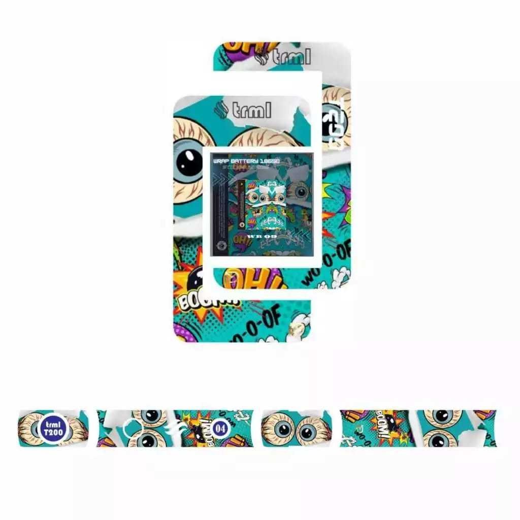 

Premium Cut - Stiker Set T2 0 Warp Batre Dan Samping 04 Garskin Stiker / Case Custom Terlaris 2PCS/ Fullbody