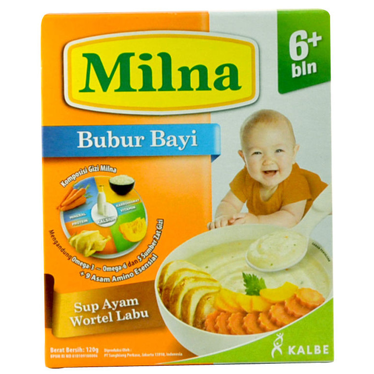 

MILNA 6+ BUBUR SUP AYAM WORTEL LABU 120 GR - RAJA SUSU