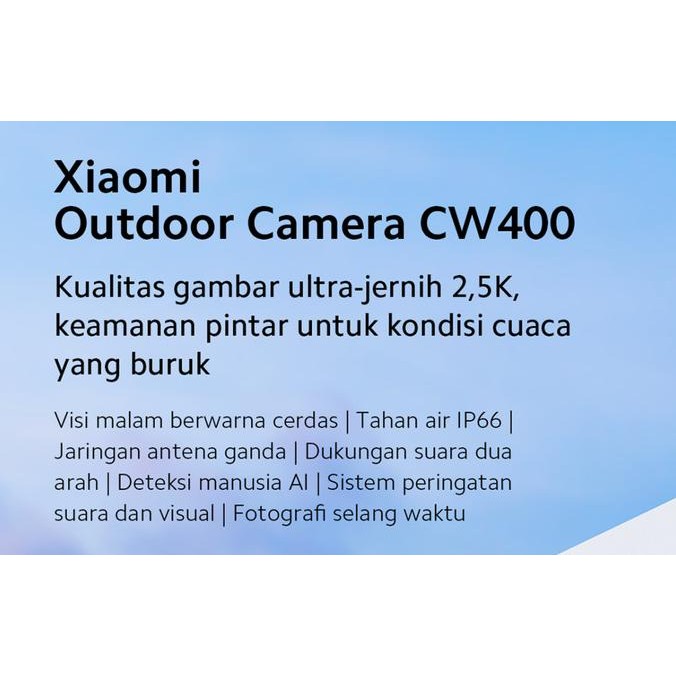 Xiaomi Outdoor Camera CW400 4MP 2.5K Kamera CCTV Outdoor 360 IP66 Waterproof AI Human Tracking Detec