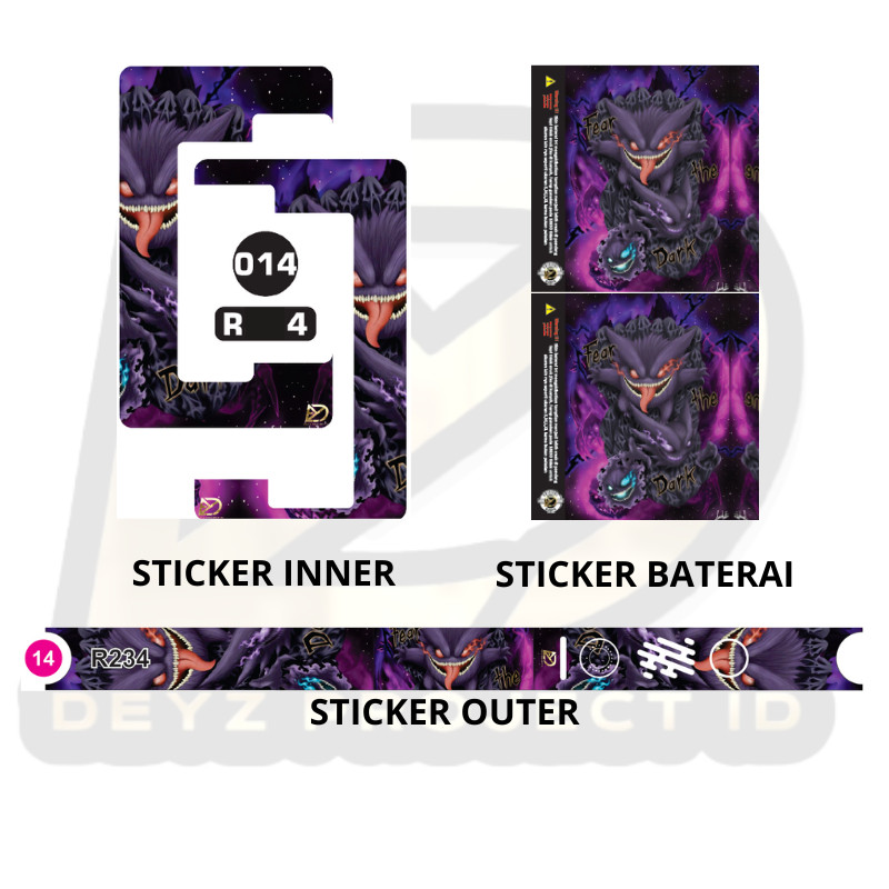 

Premium Cut - Stiker Lengkap Banyak Untuk Varian R3433 14 Garskin Stiker / Case Custom Terlaris 2PCS/ Fullbody
