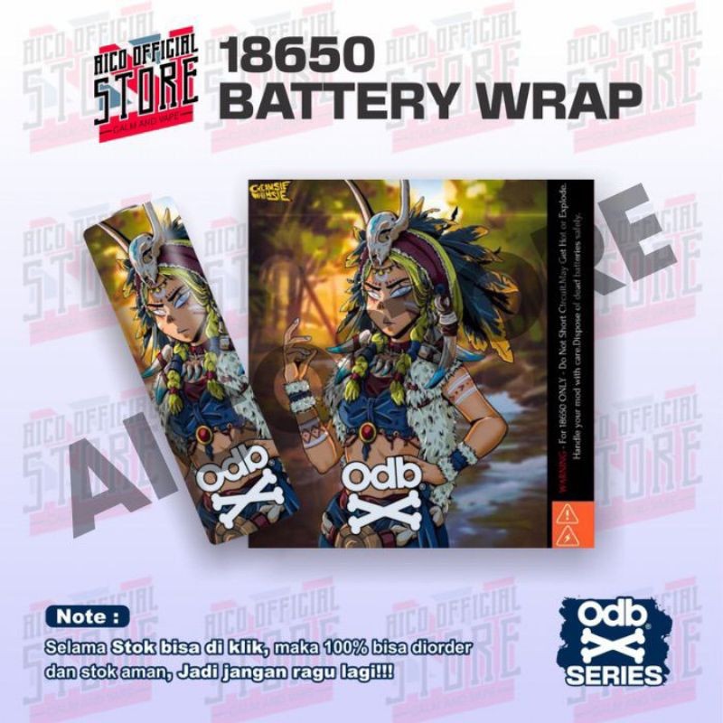 

Premium Cut - Famstore Stiker Wrap Baterai 18650 O D B X Kremsi Whimse Untuk Melindungi Dan Memperindah Tampilan 7 Garskin Stiker / Case Custom Terlaris 2PCS/ Fullbody