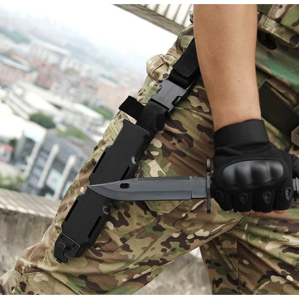 Dummy Knive Tactical Pisau Thermo Plastic Rubber M9 Realistis 1:1 CSGO