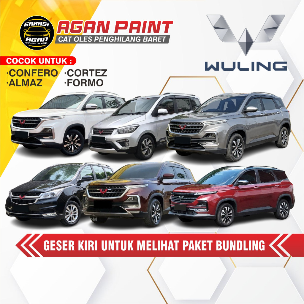Cat Penghilang Baret Mobil WULING / Confero / Almaz / Cortez / Formo / Car Paint Garasi Agan