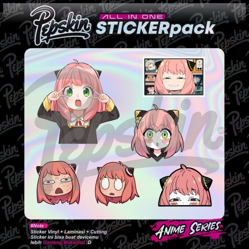 

Premium Cut - Pack Hologram Anya 01 Garskin Stiker / Case Custom Terlaris 2PCS/ Fullbody