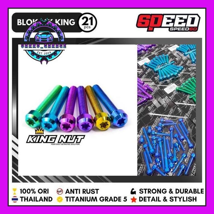BAUT TITANIUM BLOK MX KING GRADE 5 KING NUT