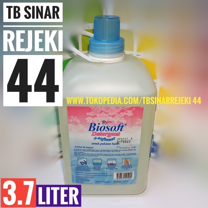 Yuri Biosoft Detergent Cair + Softener Jerigen 3.7 Liter