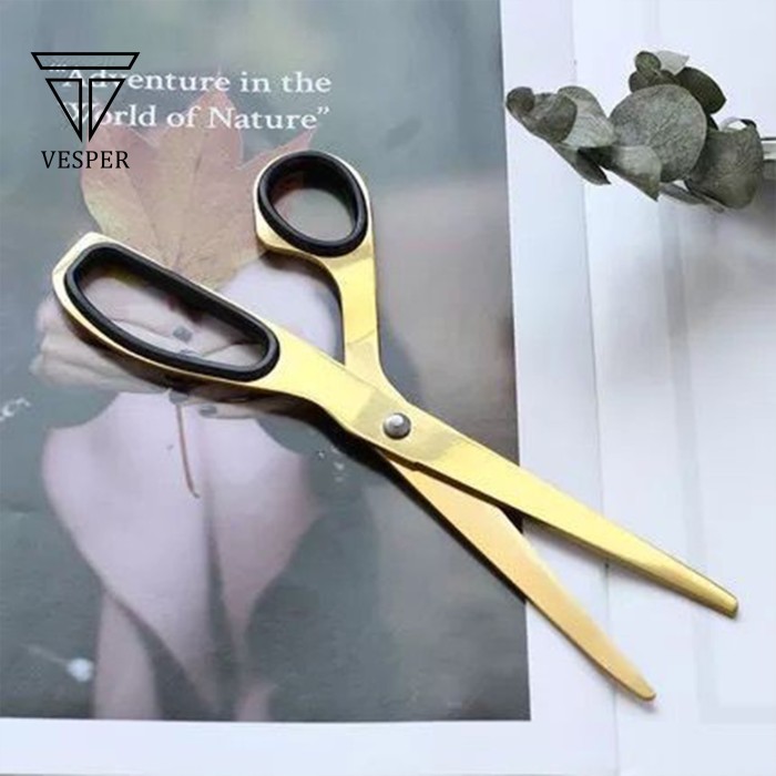 

golden scissors asymmetric / gunting gold korea aesthetic serbaguna