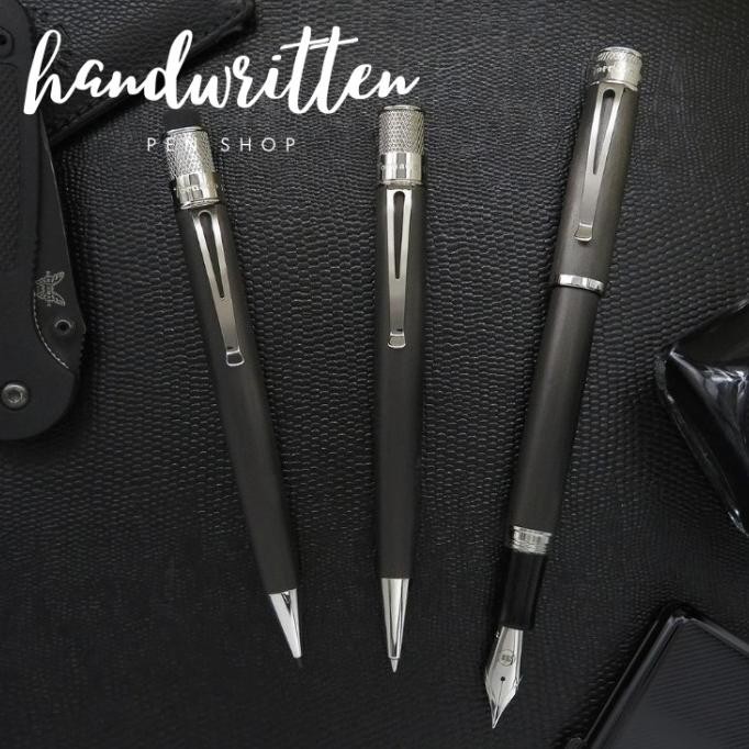 

RETRO 51 TORNADO PLATINUM EXECUTIVE CAPLESS ROLLERBALL PEN BALLPOINT / PULPEN