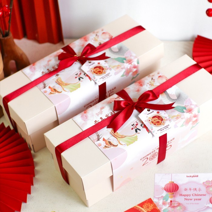 

PROMO !!! SALE TERLARIS HAMPERS IMLEK / CNY HAMPERS - SPRING SET - SEMI HARDBOX READY
