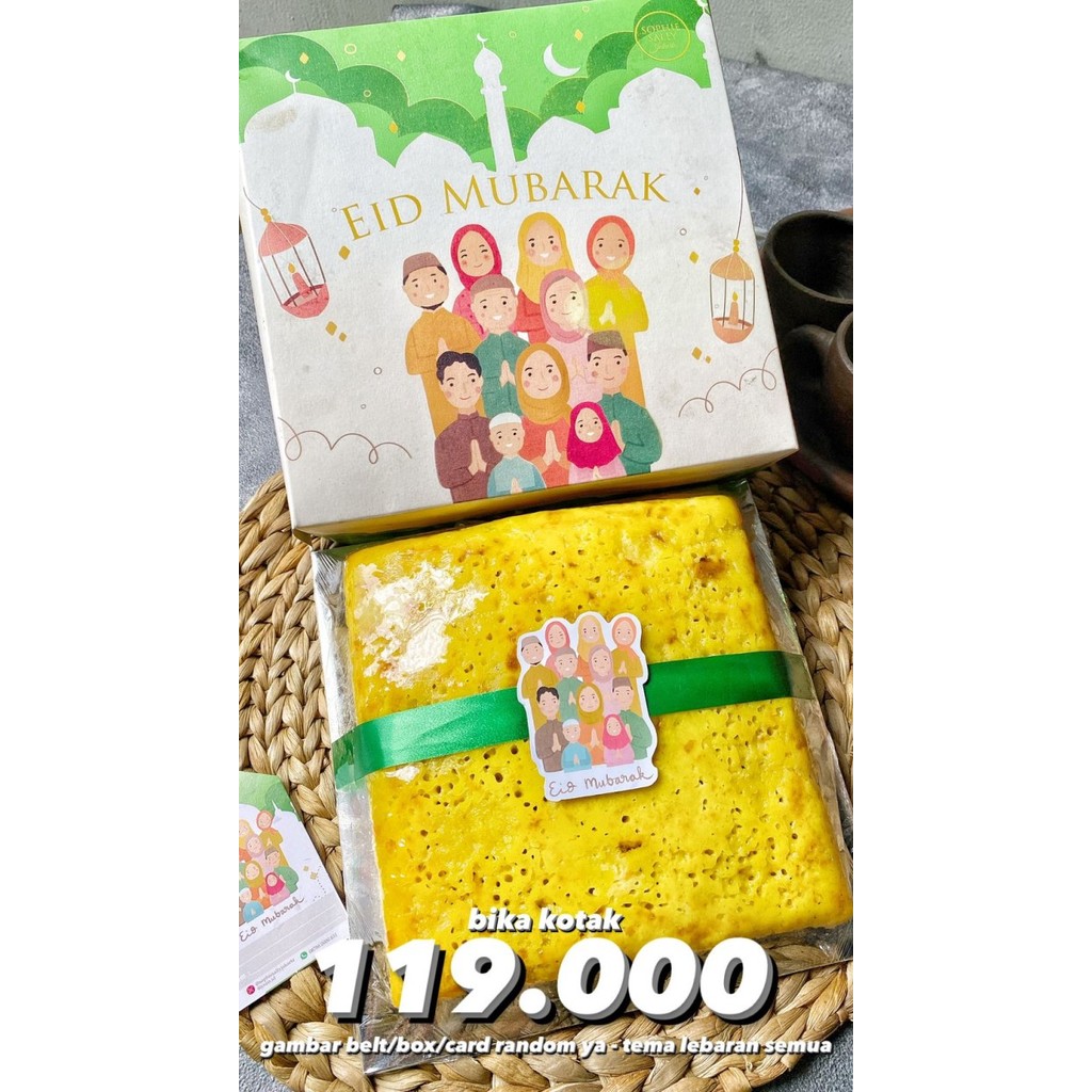 

PROMO !!! SALE TERLARIS BIKA AMBON 18X18CM HAMPERS IDUL FITRI / LEBARAN EDITION READY