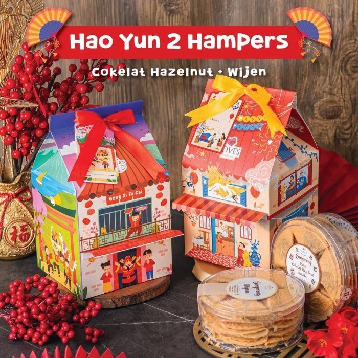 

PROMO !!! SALE TERLARIS HAMPERS IMLEK CNY BOX 2 LOVES SEMPRONG (WIJEN+NUTELLA) READY