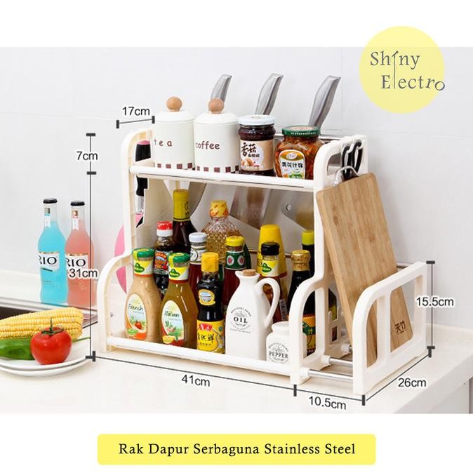 

rak dapur bumbu kecap alat masak garam kecap pisao serbaguna stainless termurah
