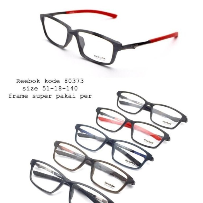 Frame KACAMATA REEBOK 80373 B80373 Sporty Pria Wanita